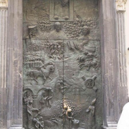 Vrata Stolnice Tone Demšar 1996 Ljubljana